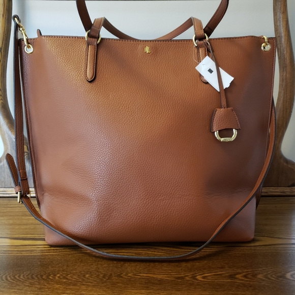 Lauren Ralph Lauren Handbags - Ralph Lauren Large Abby Tote - Tan